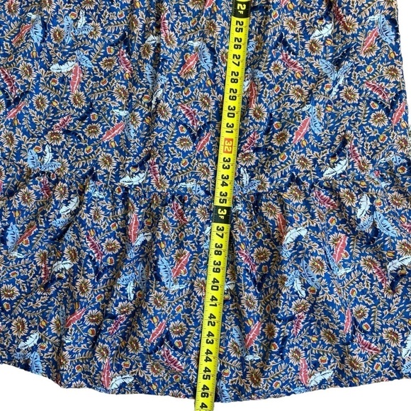 Knox Rose Pleated Midi Sundress in Blue and Orange - Picture 12 of 16